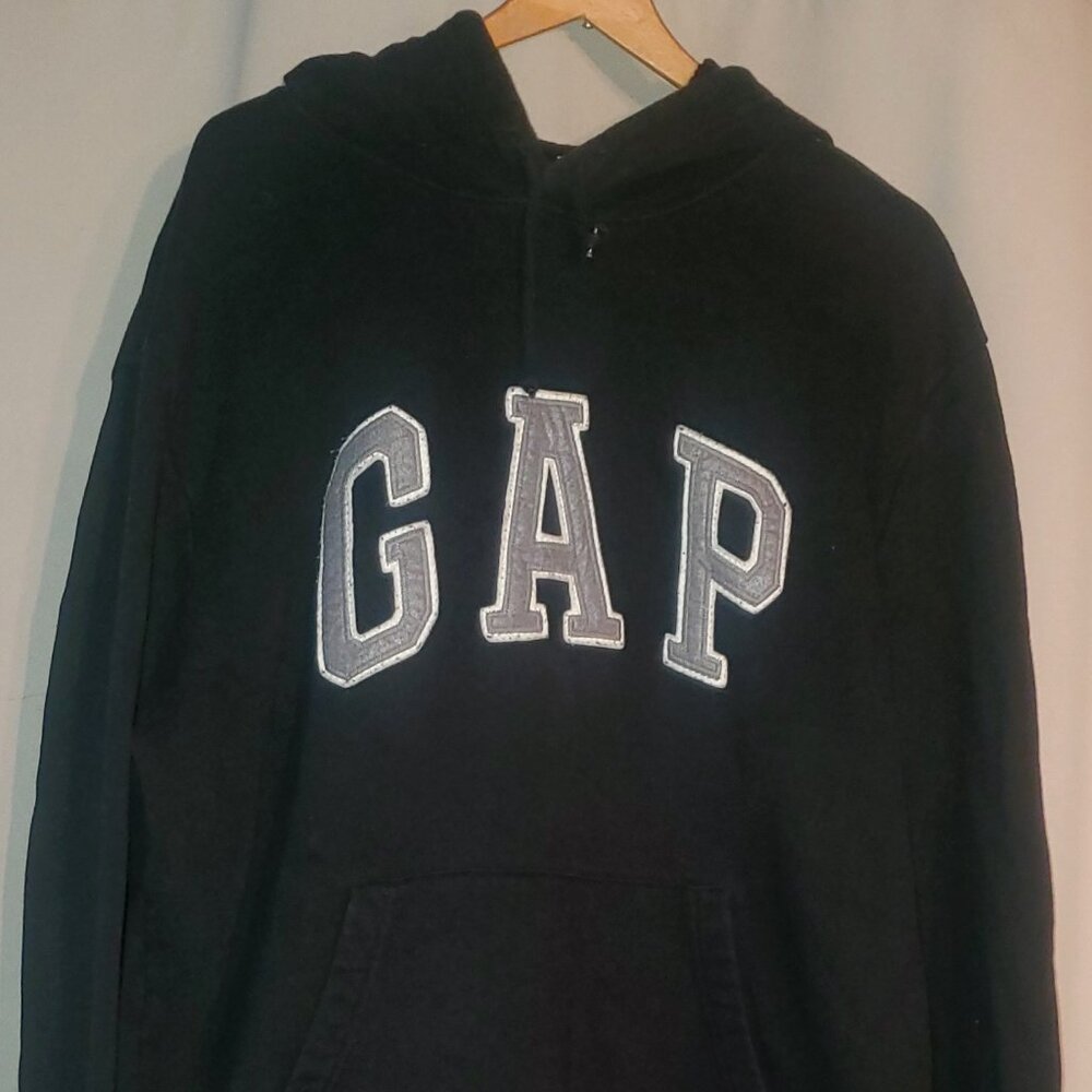 GAP "PULLOVER" HOODIE (X-LARGE, BLACK) Very Good Condition